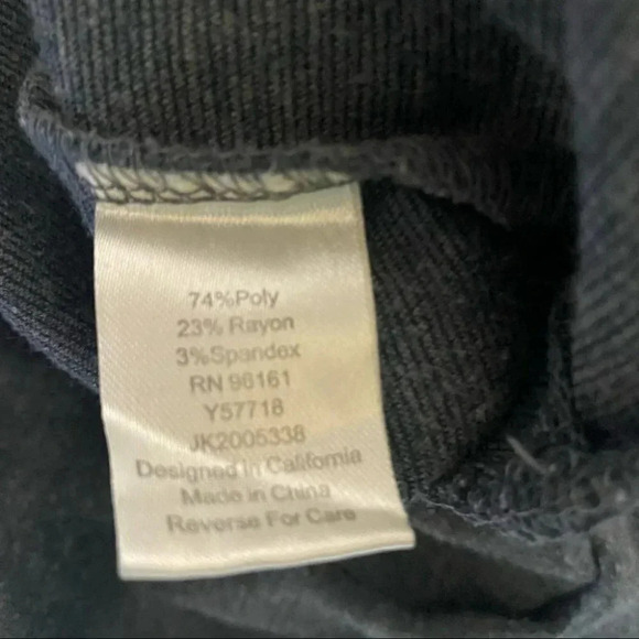 Be Bop S gray scoop neck ruffle sleeve fit & flare dress with buttons Y2K Retro - Picture 5 of 6